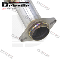 Tuyau intermédiaire d'échappement de performance avec résonateur pour Lexus IS250/IS300/IS350 2006-2011 tuyau d'échappement moyen en acier inoxydable