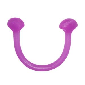 Banda de resistencia de silicona de color púrpura para oficina, hogar, Fitness, ejercicio de brazos, Yoga, estiramiento, banda elástica - Product Image 1