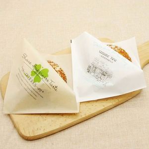 Papier kraft biodégradable imprimé sur mesure, recyclable, à double poche ouverte, résistant à l'huile et à la graisse, pour pizza, pain, beignets, en forme de L - Product Image 2