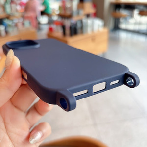 เคส TPU แบบนิ่มมีเชือกคล้องคอสำหรับ <span class=keywords><strong>iPhone</strong></span> 15 14 13 PRO <span class=keywords><strong>MAX</strong></span> 11 12 <span class=keywords><strong>XS</strong></span> XR กรอบกันกระแทก - Product Image 2
