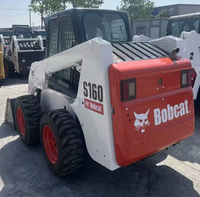 Minicargadora Usada Ligera de Tamaño Compacto con Capacidad de Desplazamiento Flexible Bobcat S160 para Construcción en Interiores