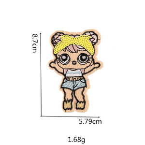Toppe ricamate su misura per bambole di cartone animato per abbigliamento - Product Image 4