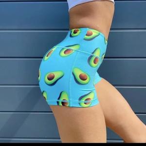 Shorts de yoga taille haute effet galbant pour femme, style européen et américain, pour le sport et l'entraînement estival, modèle trois-quarts, Dopamine - Product Image 6