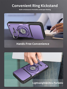 เคสโทรศัพท์มือถือ <span class=keywords><strong>Vivo</strong></span> Y400 <span class=keywords><strong>5G</strong></span> ดีไซน์สปอร์ต กันกระแทก ผลิตจาก TPU+PC พร้อมที่ยึดแม่เหล็กและตัวป้องกันกล้องแบบเลื่อน <span class=keywords><strong>ราคา</strong></span>ประหยัด - Product Image 6