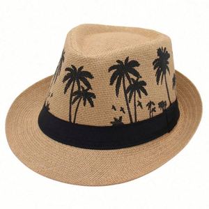 Chapeau Fedora en papier unisexe tendance avec protection UPF pour les voyages quotidiens et les activités de plein air - Product Image 1