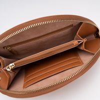 2022 Chinesische Designer neue Frauen Halbmond Geldbörse und Handtasche schlanke Clutch Geldbörse für Frauen Luxus braun Vintage Geldbörse