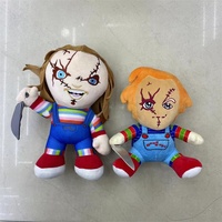 HY Vente en gros Peluche Chucky de dessin animé d'horreur réaliste, Poupées en peluche fantôme Chucky amusantes et populaires, Jouets en peluche Chucky effrayants