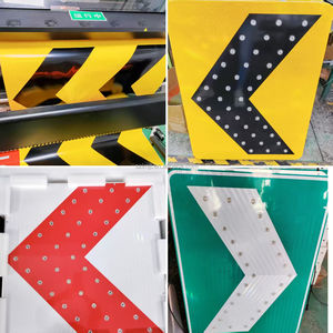 Precio de fábrica, señal de flecha LED alimentada por energía Solar, señal de flecha direccional, señales de carretera de orientación de Chevron, señalización vial para seguridad vial - Product Image 2