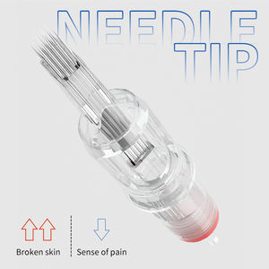 ตลับหมึกพิมพ์ลายขวานผี60ชิ้นแบบกลมสีผสมสีจาง RL RS RM M1เข็มสักโปร่งใส - Product Image 3