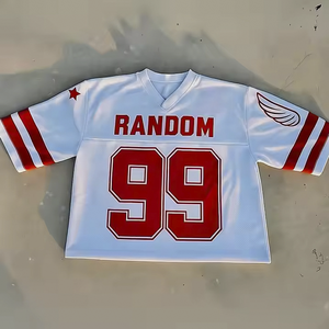 Camiseta Deportiva Personalizada para Fanáticos del Fútbol Americano, 100% Poliéster Transpirable, Manga Corta, Diseño de Impresión Digital por Sublimación - Product Image 3