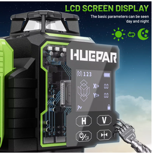 Nivel Láser Rotatorio <span class=keywords><strong>Huepar</strong></span> W04CG de 16 Líneas Verdes para Exteriores, para Topografía de Paredes - Product Image 6