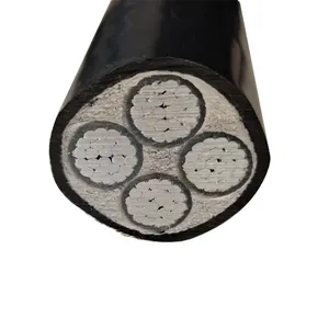 Low Voltage AL XLPE Insulation PVC 4 Core 185mm Aluminum Cable