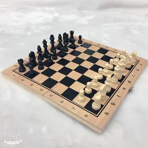 Jogo de tabuleiro de xadrez e xadrez, jogo de tabuleiro de 3 em 1, conjuntos de xadrez de madeira para adultos e crianças