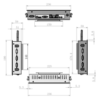 Computadora Industrial Resistente al Agua IP65 para Venta al por Mayor, Pantalla Táctil Integrada de 8/10.1/12.1/15/17/21 Pulgadas, Android Intel I3