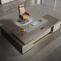 Nouveau mobilier moderne, table de direction de haute technologie, bureau d'ordinateur moderne pour PDG, design de bureau de direction, bureau moderne en forme de L