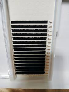 Bandeja de Pestañas Postizas de Volumen Completo Hechas a Mano con Pelo Sintético de Marca Privada de 16 Líneas, Bandeja de Belleza de Pestañas de Todas las Longitudes y Grosores para Extensión de Pestañas - Product Image 6