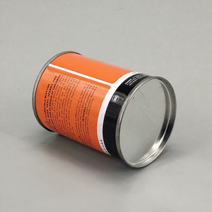Boîte ronde en fer blanc de 4 oz à prix abordable pour colle PVC, avec couvercle à vis et pinceau, pour usage chimique - Product Image 3