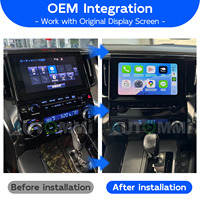 Kit de Interfaz Decodificador Inalámbrico Apple CarPlay y Android Auto para Toyota Alphard Vellfire ANH30 2015-2019, Actualización de Pantalla OEM