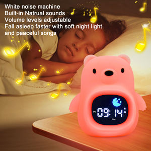 Progettato per bambini nuovo dispositivo digitale di rumore bianco con sveglia luce LED alba RGB luce naturale sveglia per bambini - Product Image 3