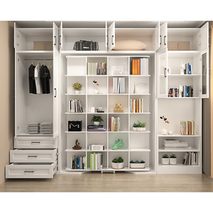 Letto a Scomparsa Multifunzionale Murphy con <span class=keywords><strong>Libreria</strong></span> e Armadio, <span class=keywords><strong>Libreria</strong></span> Girevole per Ottimizzare lo Spazio - Product Image 3