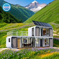 Maison conteneur extensible de 40 pieds de haute qualité, prête à être expédiée, petite villa en acier, directement de l'usine