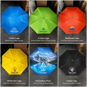 Parapluie en gros personnalisé avec logo promotionnel, mini parapluie de golf pliable coupe-vent UPF50+, cadeau d'affaires personnalisé avec impression - Product Image 3