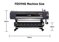 Imprimante par sublimation FEDAR FD5194E 1,9 m 4*I3200-A1 Têtes Imprimante industrielle de transfert thermique pour l'usine de traitement textile