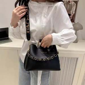 New Trending Ladies <b>NYLON</b> DRAWSTRING BUCKET <b>BAG</b> <b>CROSSBODY</b> HANDBAG - Product Image 2