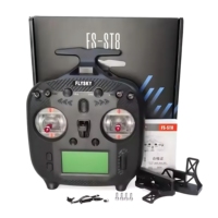 Émetteur radio FLYSKY FS-ST8 2.4G 10CH RGB Assistant 3.0 avec récepteur FS-SR8 pour avion RC, voiture, bateau, robot, drone FPV