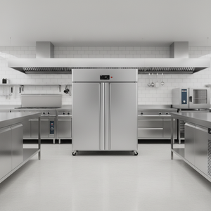 <span class=keywords><strong>Promotion</strong></span> Usine : Réfrigérateur Commercial Vertical Double Température en Acier Inoxydable à 2 Portes pour Cuisine - Product Image 4