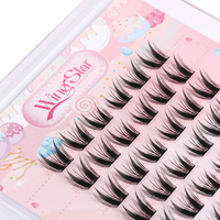 OEM/ODM WingStar Cils en grappe segmentés, aspect naturel, faux cils faciles à appliquer, cils individuels pour la vie quotidienne