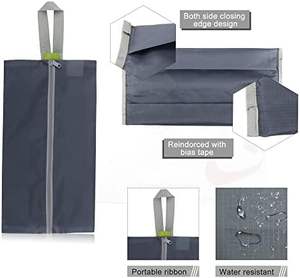 <span class=keywords><strong>BeeGreen</strong></span>, 6 uds., organizador de zapatos de viaje portátil, cierre de cremallera, esencia de baile, Asa de almacenamiento, diseño de nailon colorido, regalos para hombres - Product Image 4