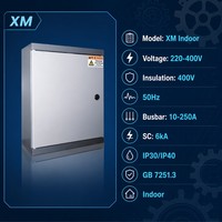 Boîtier de distribution personnalisable pour compteur d'énergie intérieur série XM, 1 phase, 3 phases, 6 kA, protection contre les courts-circuits, norme GB IEC, homologué pour le gouvernement