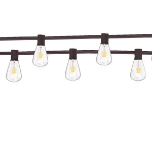 IP65 Brown Plastic Rustic <b>String</b> <b>Light</b> With 30 Edison <b>Bulbs</b> AC Powered Outdoor Garden Patio Party Decoration Ceiling <b>light</b> - Product Image 6