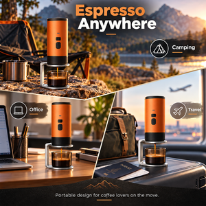 เครื่องชงกาแฟเอสเพรสโซแบบพกพา 3 in 1 พร้อมระบบทำความร้อนในตัว ชาร์จไฟได้ เหมาะสำหรับการเดินทาง แคมป์ปิ้ง ขายส่ง - Product Image 4