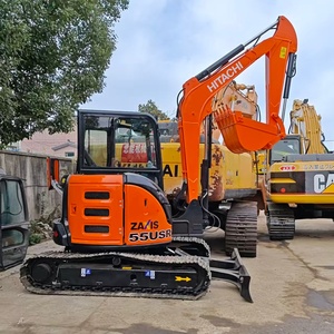 Oferta especial: Miniexcavadora usada Hitachi ZX55USR de 5.5 toneladas, motor de 52kw, PLC, bomba hidráulica, cojinete, caja de cambios, motorreductor, procedente de Japón. - Product Image 2