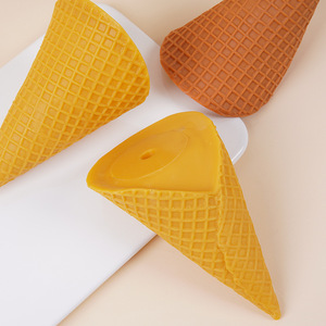 DIY miniature <b>ice</b> <b>cream</b> cone model, handmade <b>ice</b> <b>cream</b> base accessories, fake dessert cone, egg cone <b>toy</b>. - Product Image 1