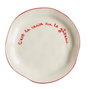 <span class=keywords><strong>Assiette</strong></span> peu profonde en céramique irrégulière, style moderne et minimaliste, compatible micro-ondes, pour la maison, idéale pour salades et fruits, <span class=keywords><strong>de</strong></span> qualité supérieure. - Product Image 5