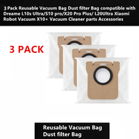 Sac à poussière de remplacement pour aspirateur robot Dreame L10s Ultra/S10 pro/X20 Pro Plus, sac filtrant non tissé, sac à déchets