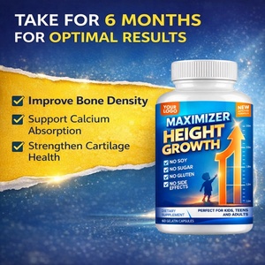 Cápsulas de aumento de altura OEM Soporte de fuerza ósea Suplementos de aumento de altura con vitamina <span class=keywords><strong>D</strong></span> Calcio Zinc - Product Image 5