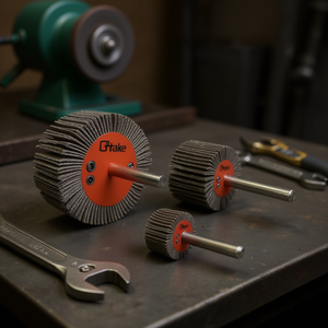 TTAKE Take Flap <b>Wheel</b> 60x30 Mm With Shaft Abrasive Cloth For <b>Grinding</b> And Polishing - Product Image 3