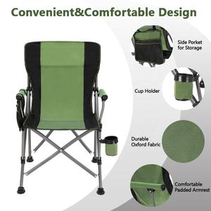 YILU Silla de playa plegable portátil para acampar Capacidad Silla resistente para exteriores Silla de viaje para campamento Plegable para exteriores - Product Image 3