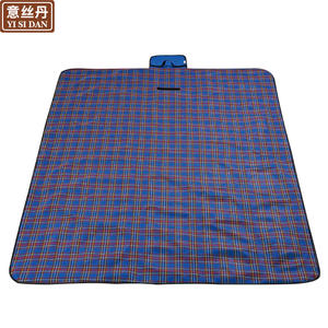 Yi Si Dan Tapete de picnic de tela Oxford a cuadros, tapete rectangular a prueba de humedad para acampar, para varias personas, uso en exteriores - Product Image 2