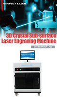 Kamera CCD potret badan manusia gambar 3D kristal kubus LED Piala kaca foto CNC Subsurface Laser pengukir mesin ukiran