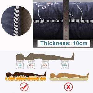 Matelas <span class=keywords><strong>de</strong></span> <span class=keywords><strong>Futon</strong></span> épais et souple, matelas <span class=keywords><strong>de</strong></span> sol japonais, tapis <span class=keywords><strong>de</strong></span> Tatami pliable, 2021 - Product Image 4