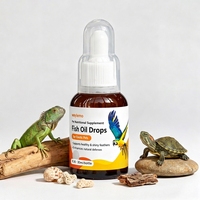 Gouttes d'huile de poisson Waylemo pour tortues et lézards, santé de la peau des reptiles, soutien articulaire, stimulant immunitaire, complément alimentaire 30 ml