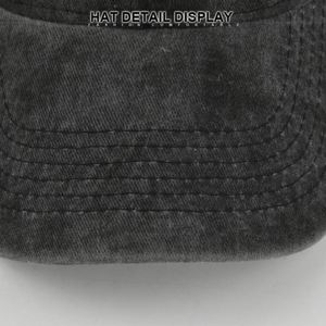Casquette de baseball en coton lavé de couleur unie de haute qualité, style délavé, pour adultes et enfants, 6 panneaux, casquette de papa, visière solaire - Product Image 4