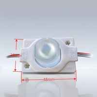 Modules d'éclairage latéral LED SMD2835 haute luminosité DC12V 1,5W, 48x30mm, étanches IP67, 2700K, pour enseignes publicitaires extérieures, boîte lumineuse, CE