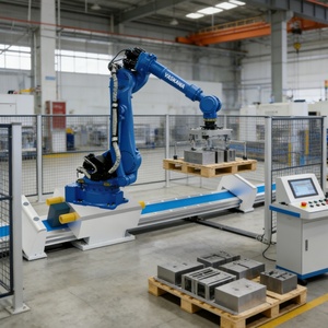 Projet robotique clé en main, robots industriels Yaskawa, manutention et palettisation, bras robotique à 6 axes - Product Image 1