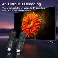 Mini Proyector Inalámbrico 2026, Transmisor y Receptor HDMI Inalámbrico con Pantalla LED para PC, TV Box y Monitor